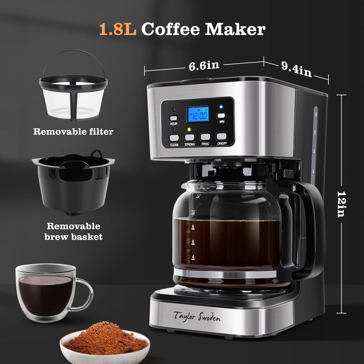 12-Cup Programmable Coffee Maker U3392