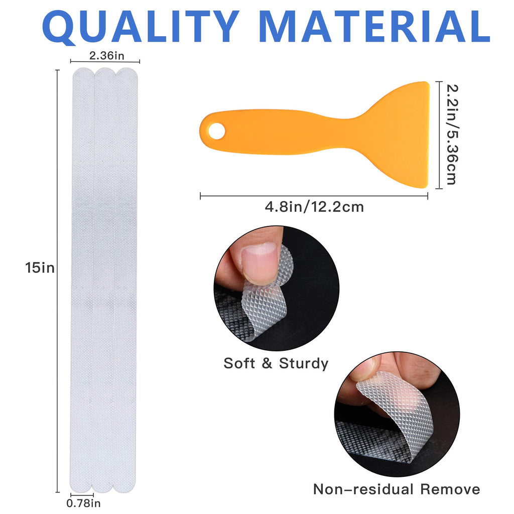 24 PCS Non Slip Adhesive Bathtub Stickers Q46317