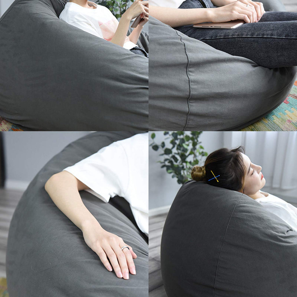 Yellow Large Bean Bag Chair Cover H30313