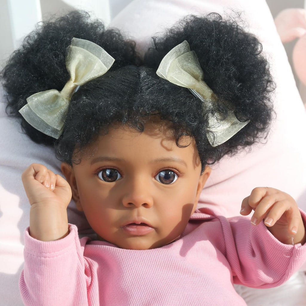 20 Inch Realistic Newborn Baby Doll in Pink Outfit I125902