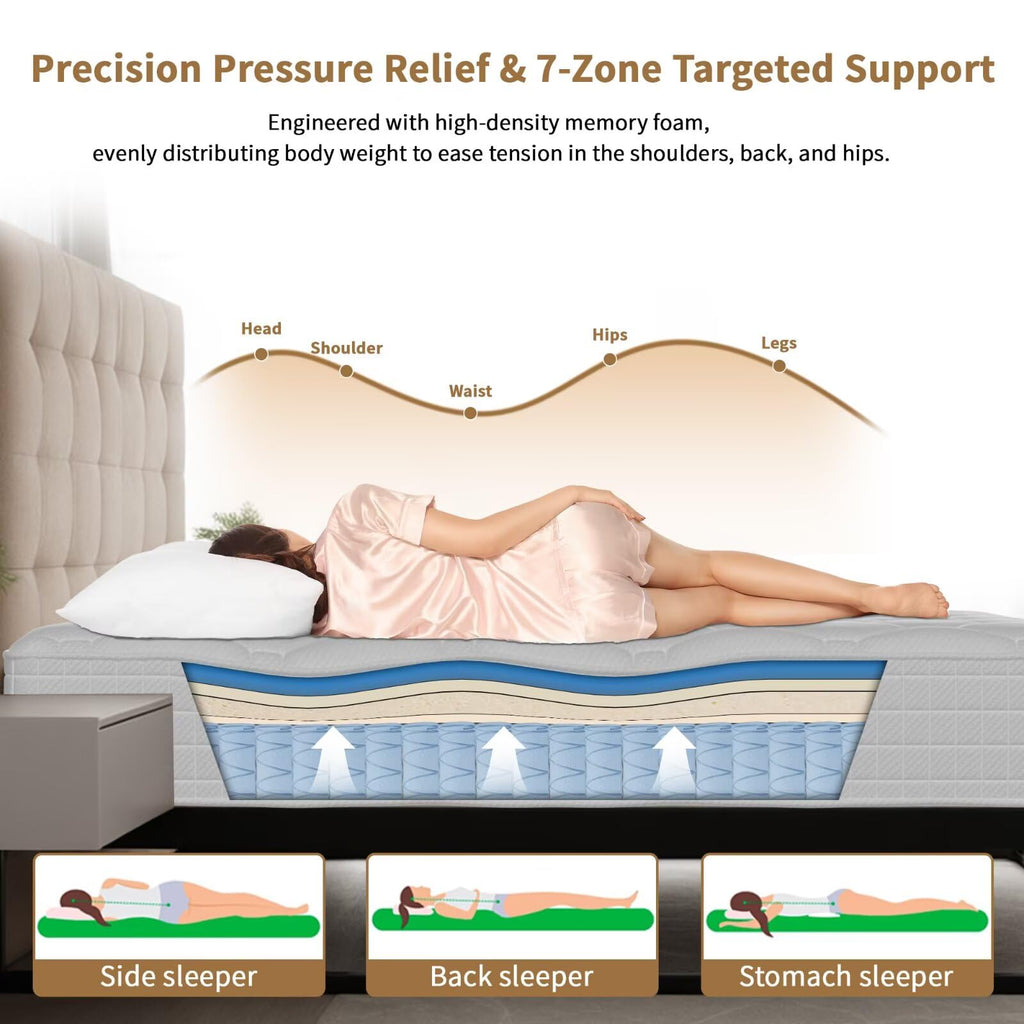 14 Inch Full Size Hybrid Memory Foam Mattress C941383