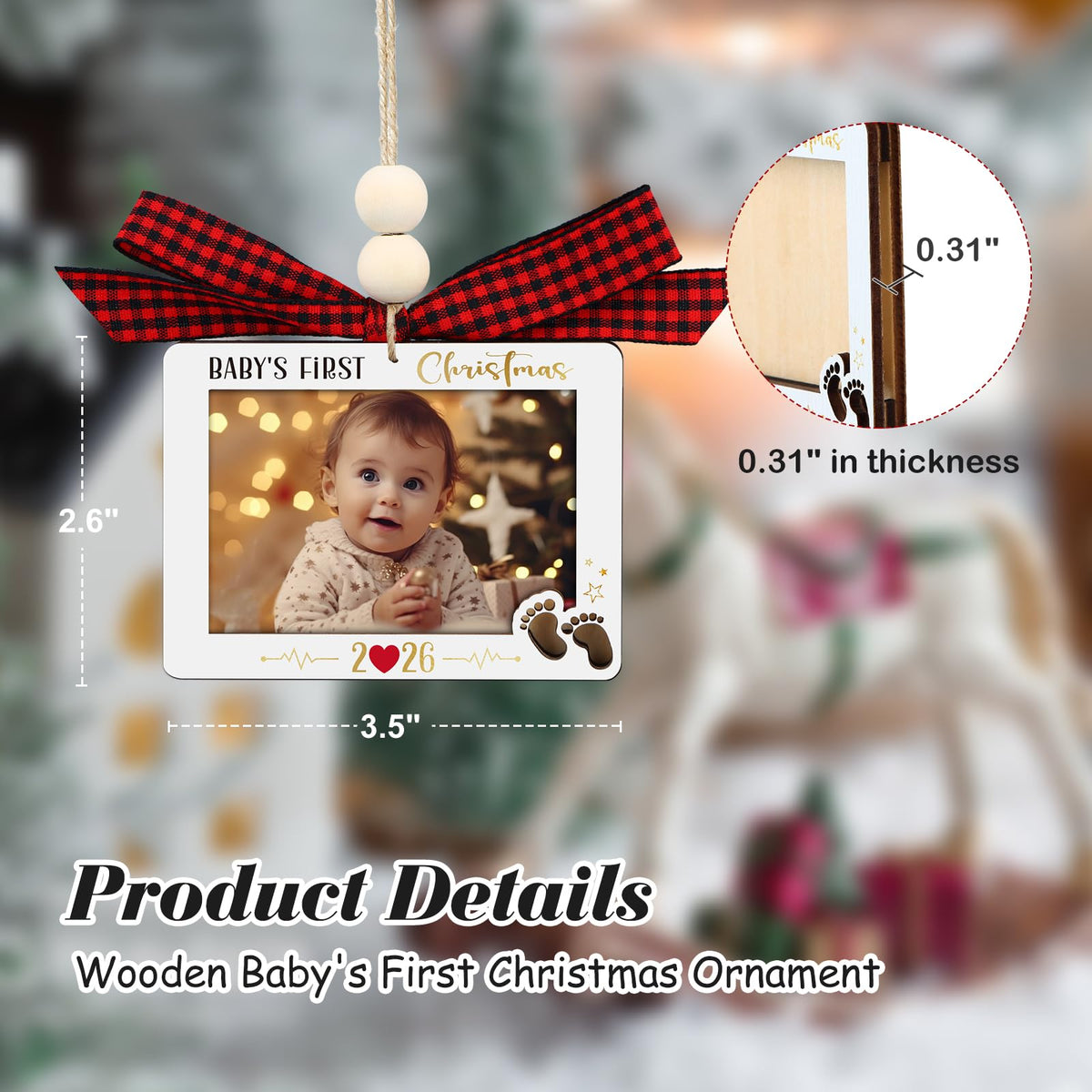 Baby's First Christmas Photo Frame Ornament G432159