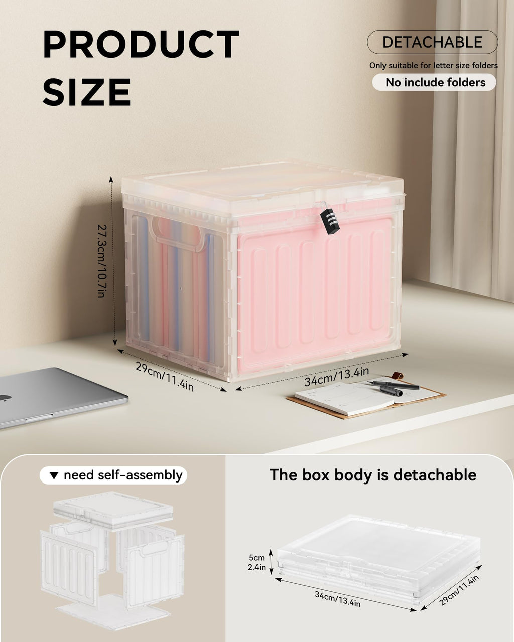 2 Drawer Plastic File Cabinet G571