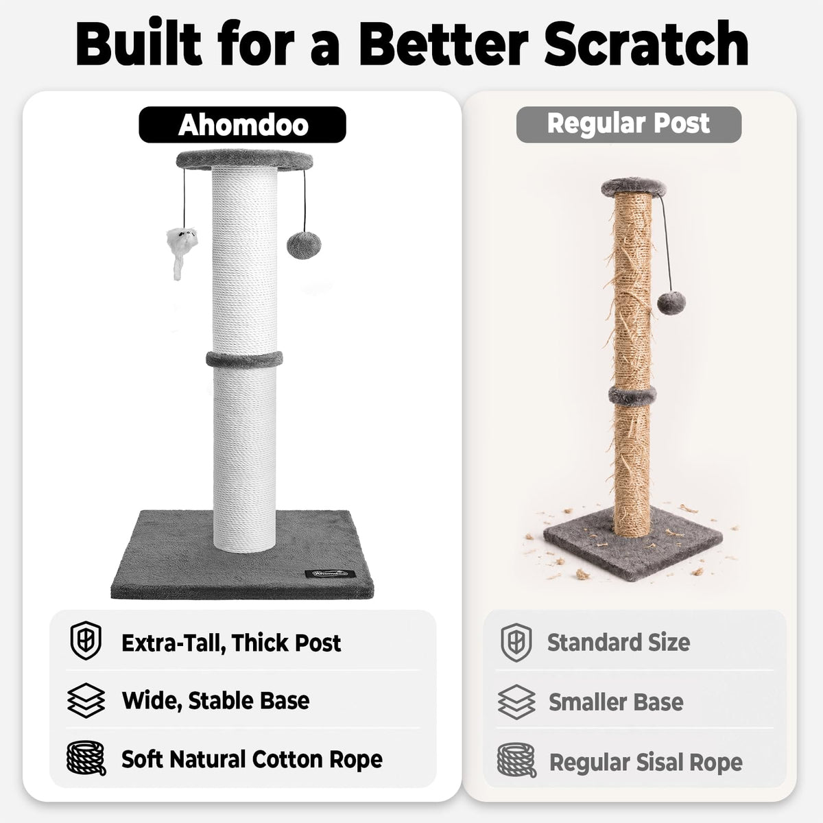 34-Inch Tall Cat Scratching Post W645