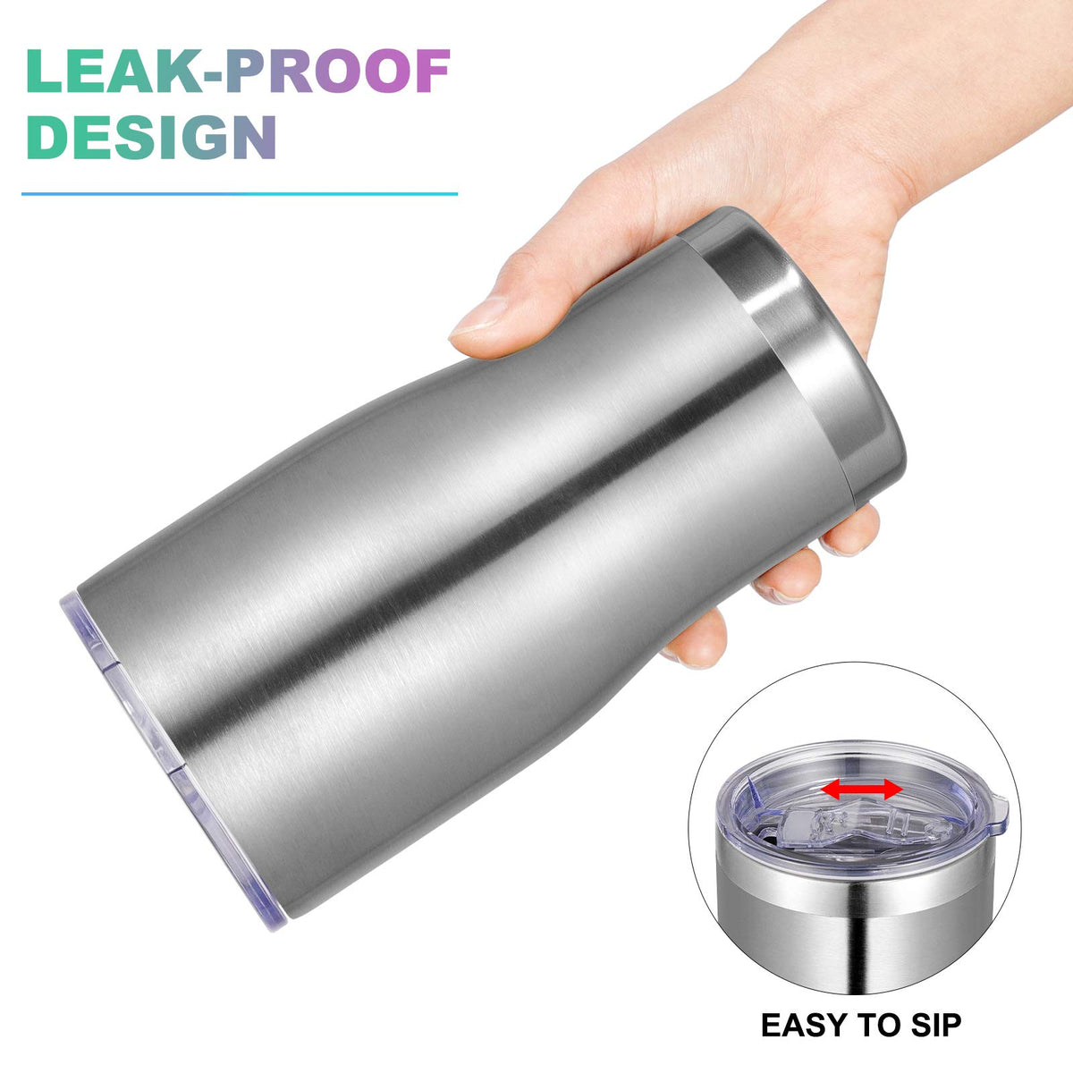 20oz Stainless Steel Insulated Tumbler with Lid And Straw X513189