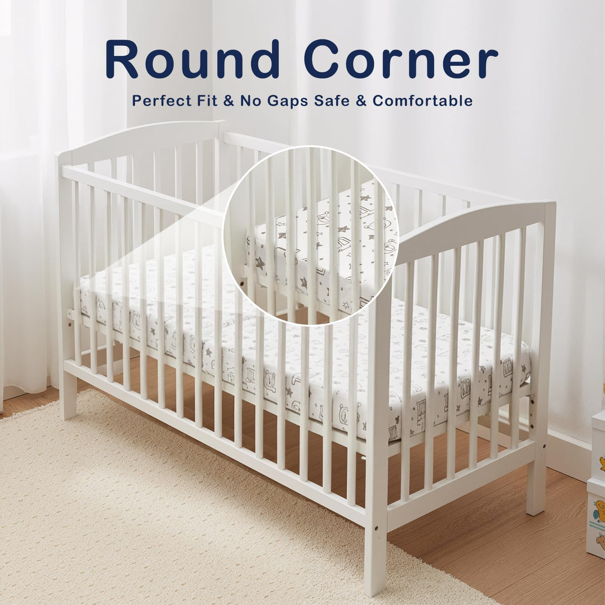 Trifold Pack and Play Mattress 38'' x 26'' x 3'' Memory Foam with Carry Bag T235