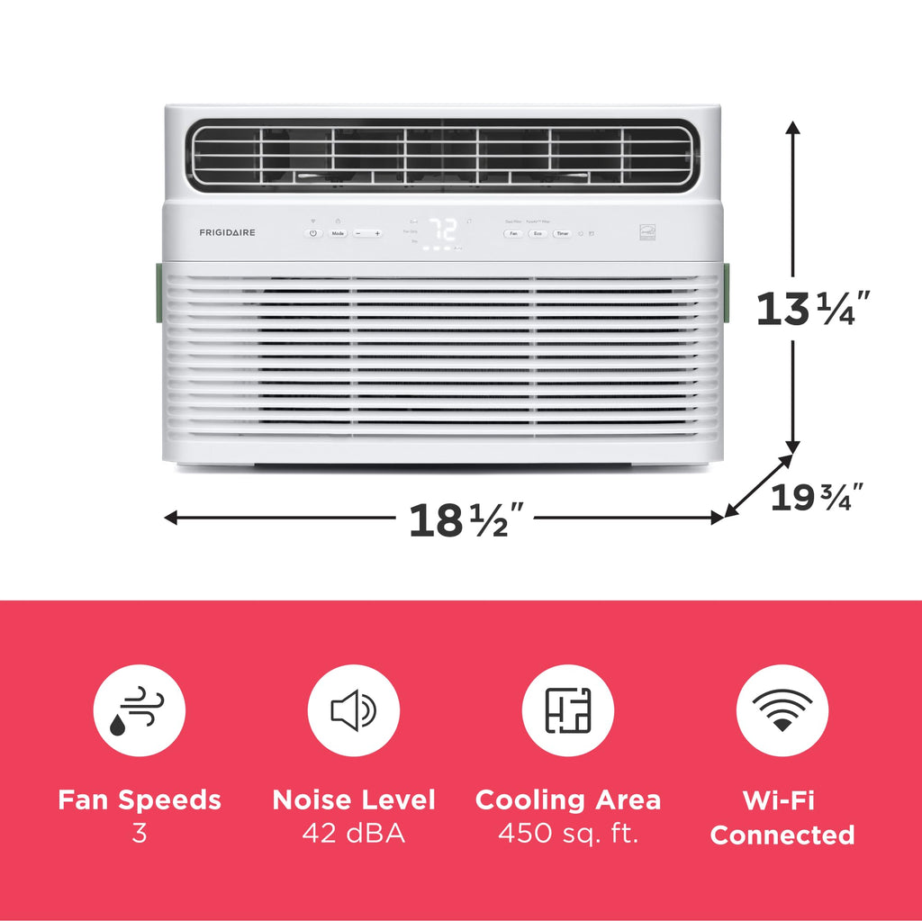 10,000 BTU White Smart Inverter Window Air Conditioner Y871337