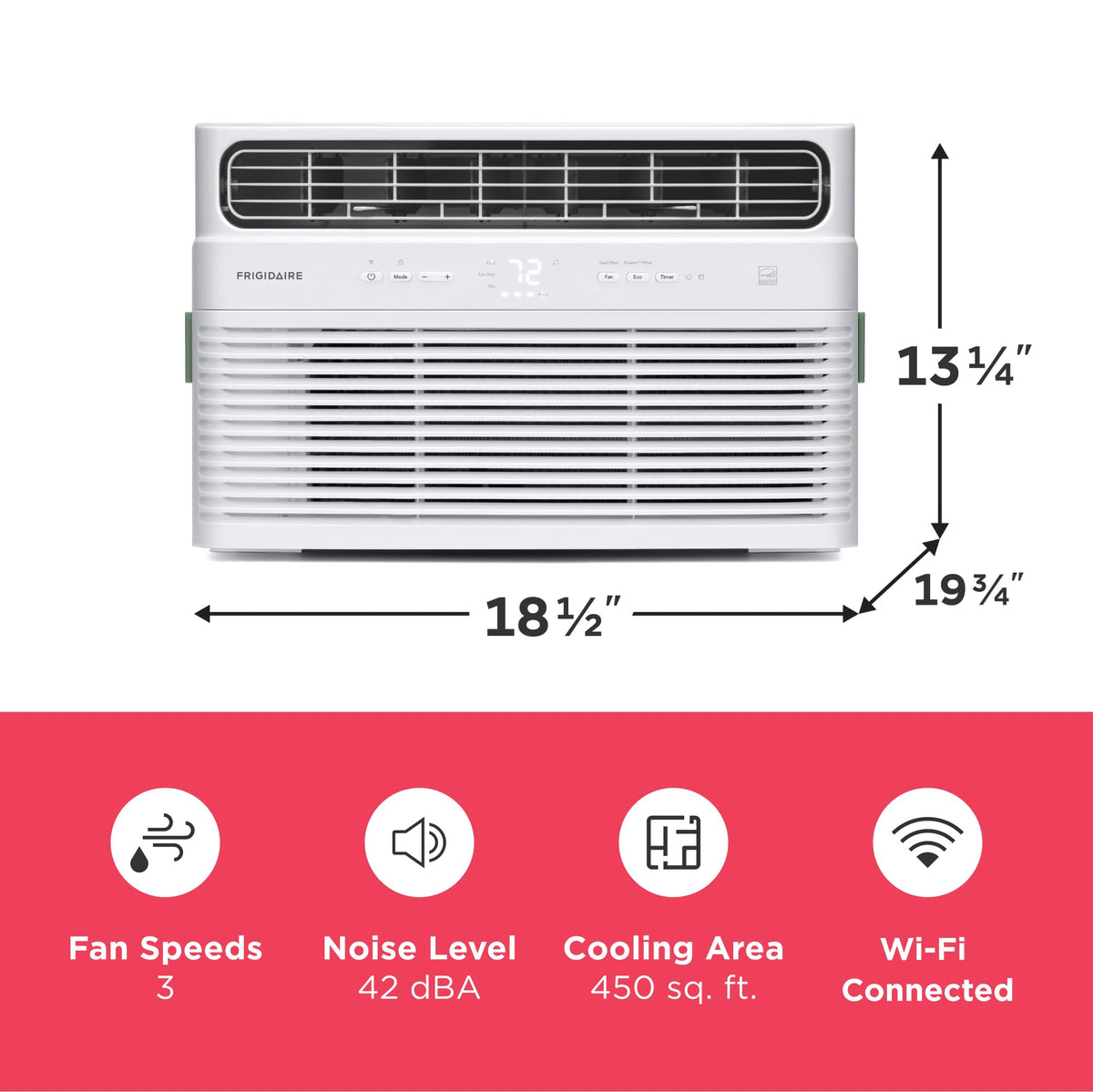 10,000 BTU White Smart Inverter Window Air Conditioner Y871337