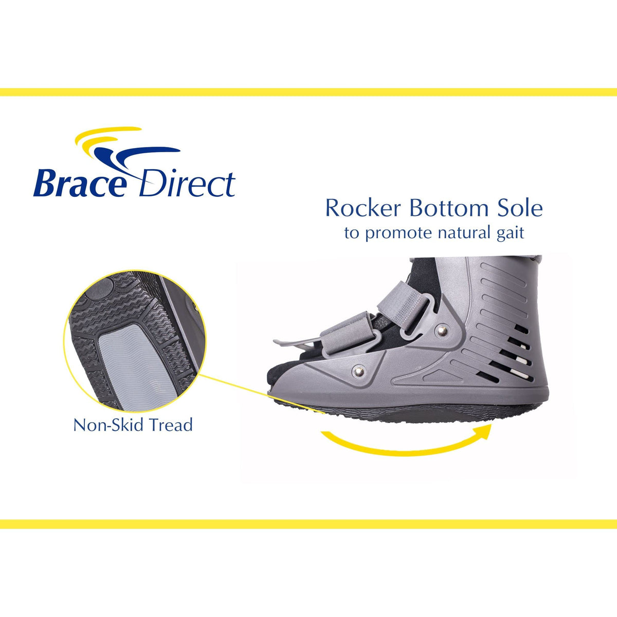 Ultra Light Short Full Shell Walking Boot + Reusable Ankle & Foot Ice Pack W2245