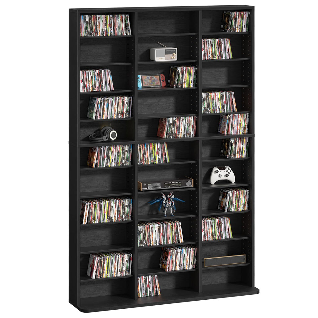 Black 11 Tier Display Cabinet D6115