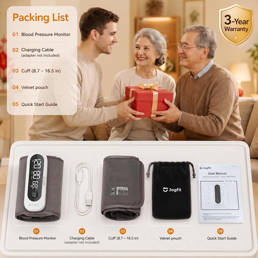 Wireless Upper Arm Blood Pressure Monitor with Cuff B336
