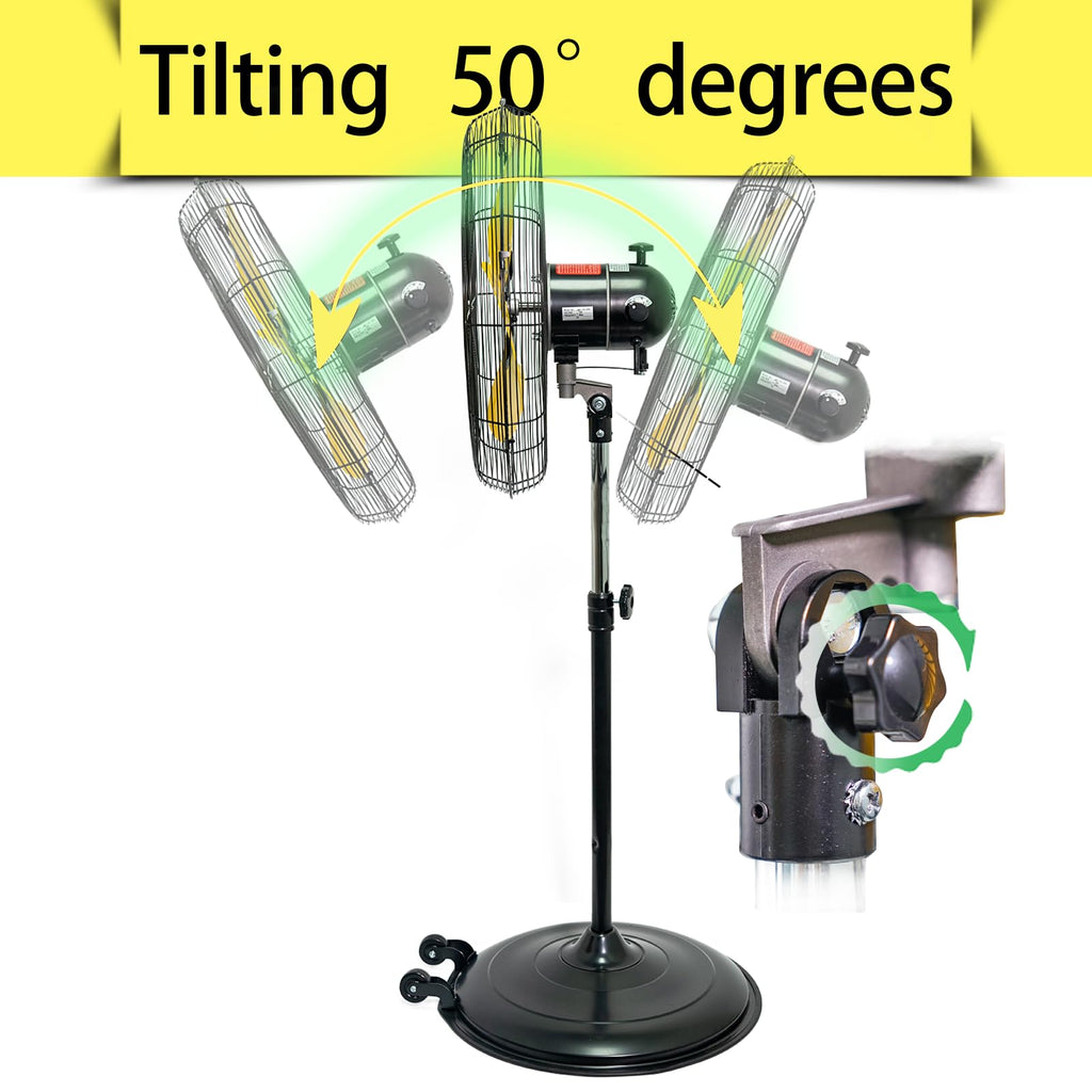 20 inch 3-Speed High Velocity Pedestal Fan J748220