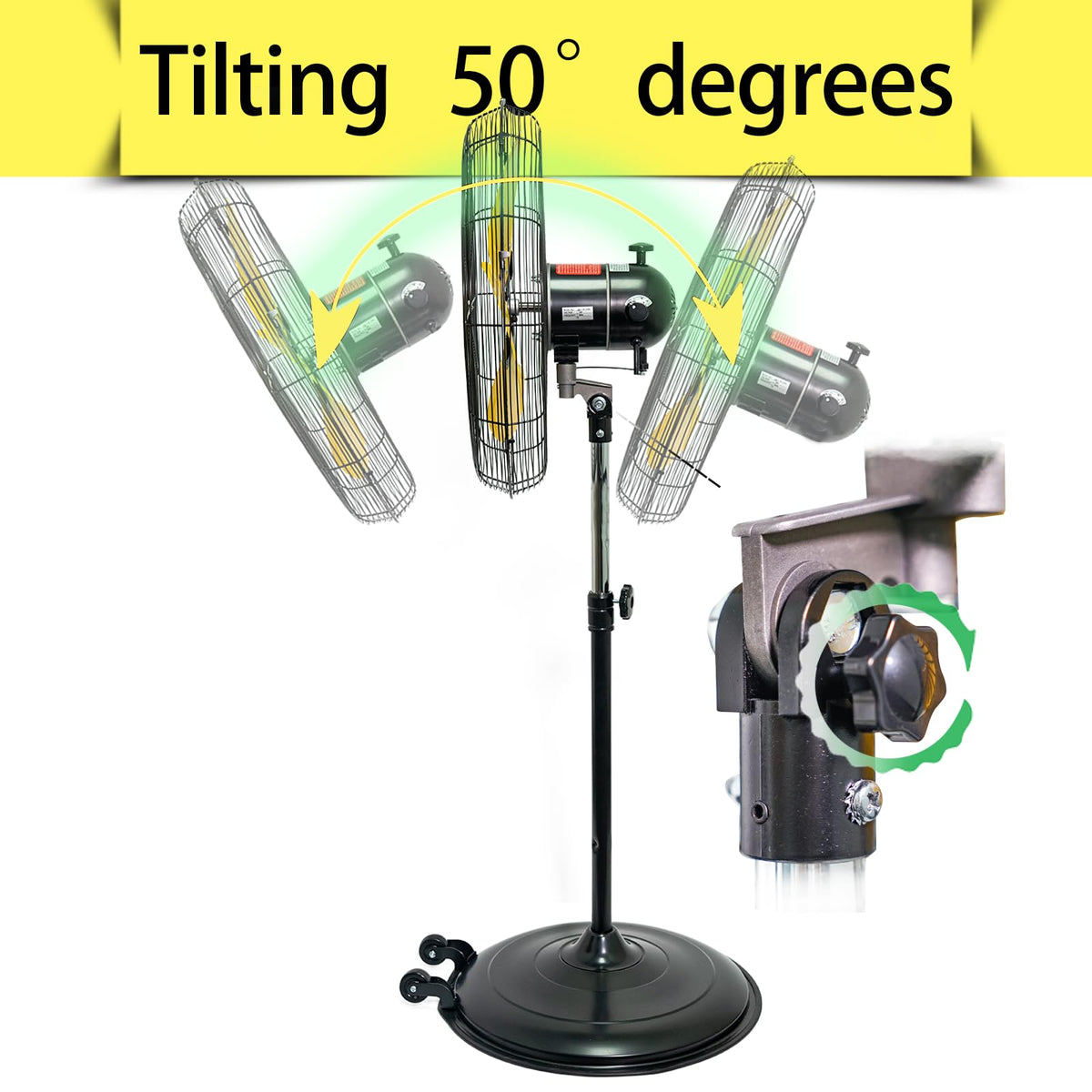 20 inch 3-Speed High Velocity Pedestal Fan J748220