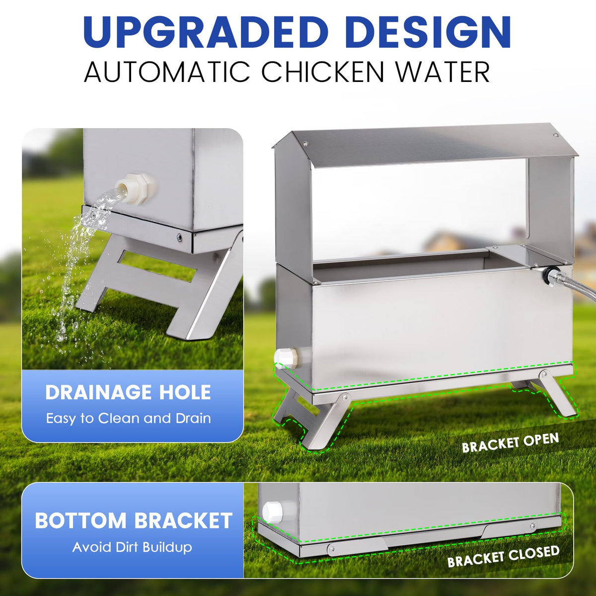 Automatic Chicken Waterer with Float Valve Kit Y79061