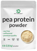 Unflavored Pea Protein Powder 5lbs Isolate Vegan Soy Free K866