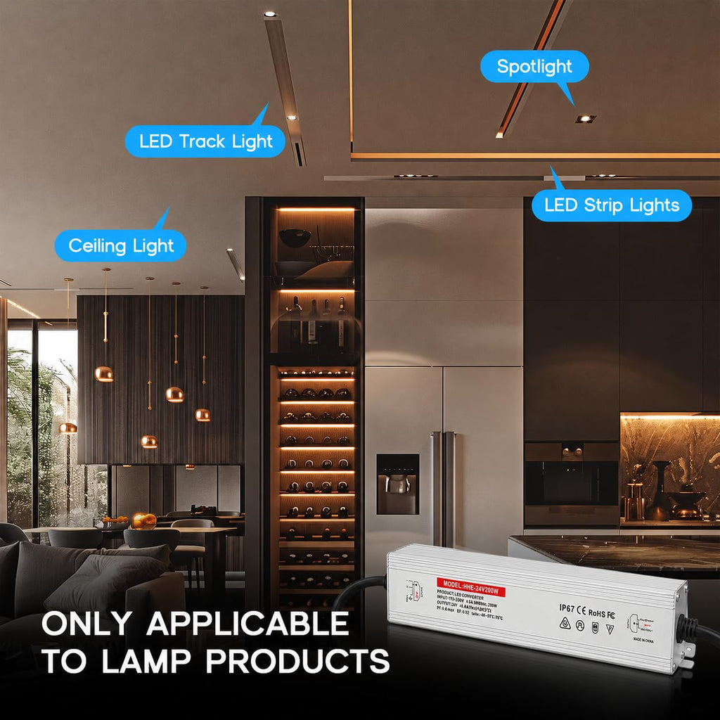24V 200W IP67 Waterproof LED Power Supply X298