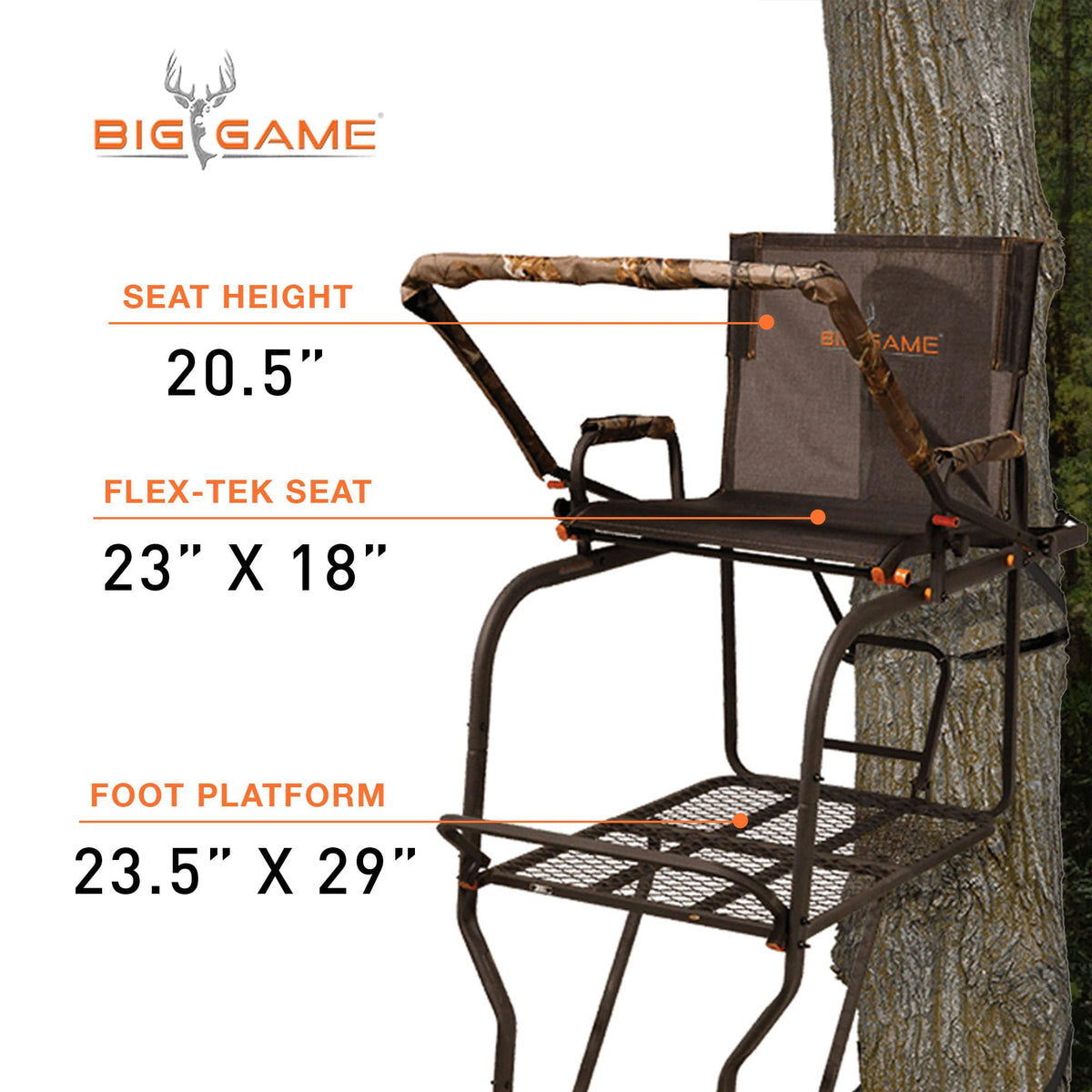 1-Person Ladder Tree Stand 18.5' Tall 2-Pack O4546