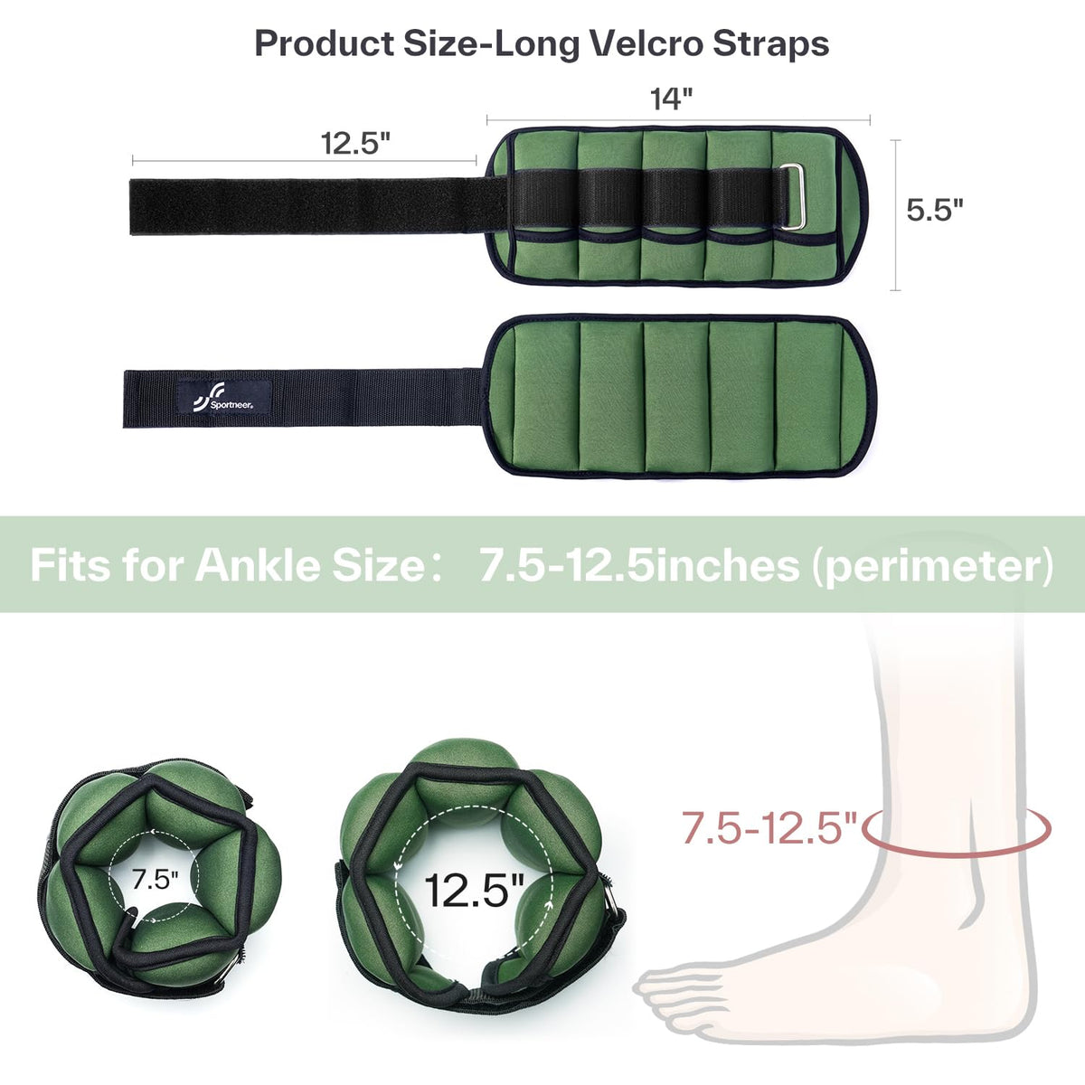 Adjustable Ankle Weights with Dumbbells N2046