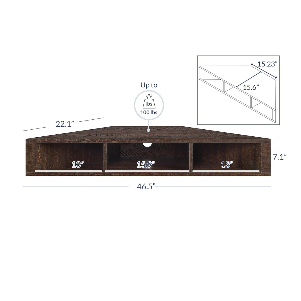 47" Corner TV Stand & Entertainment Center M8338