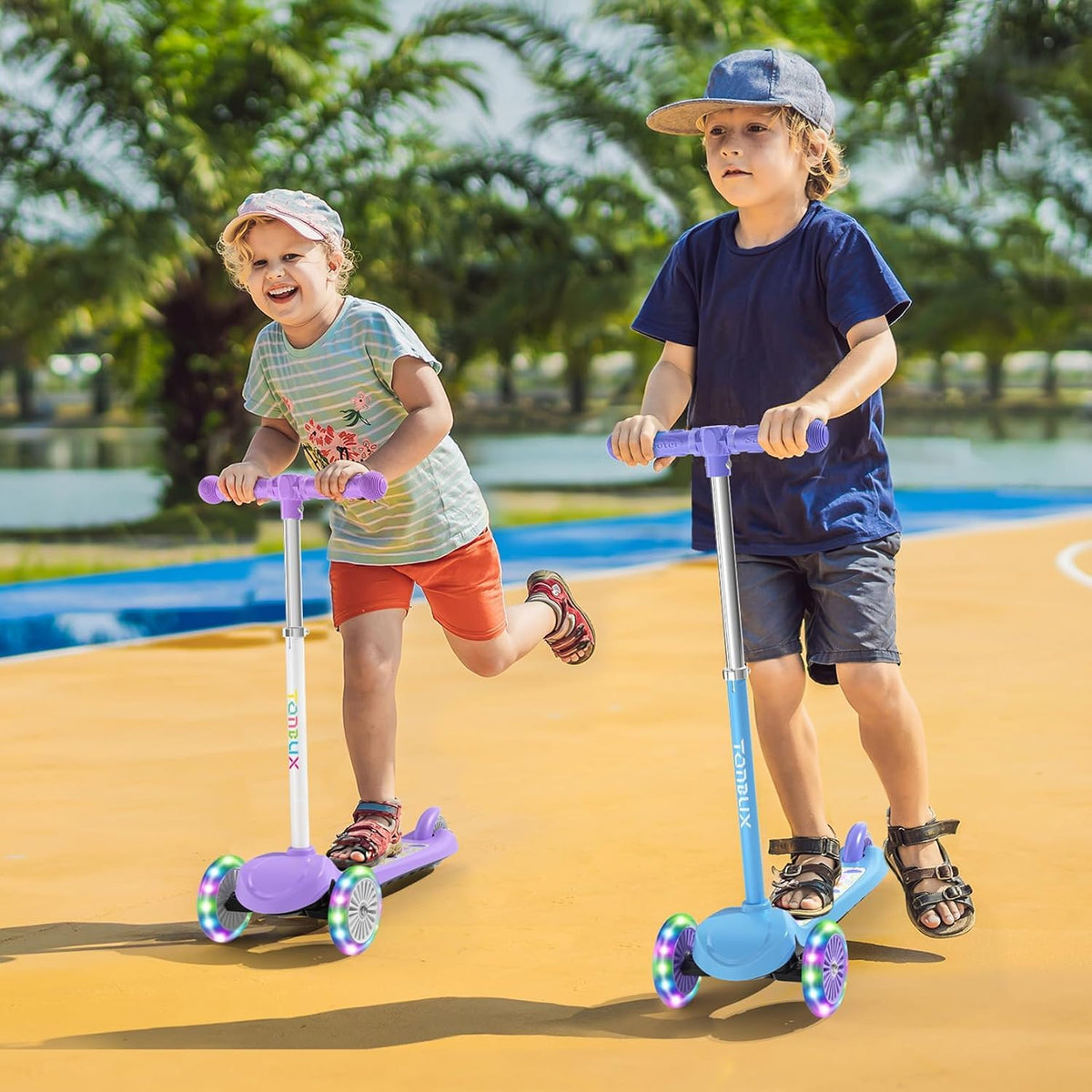 Kids 3-Wheel Scooter with Light-Up Wheels B42600