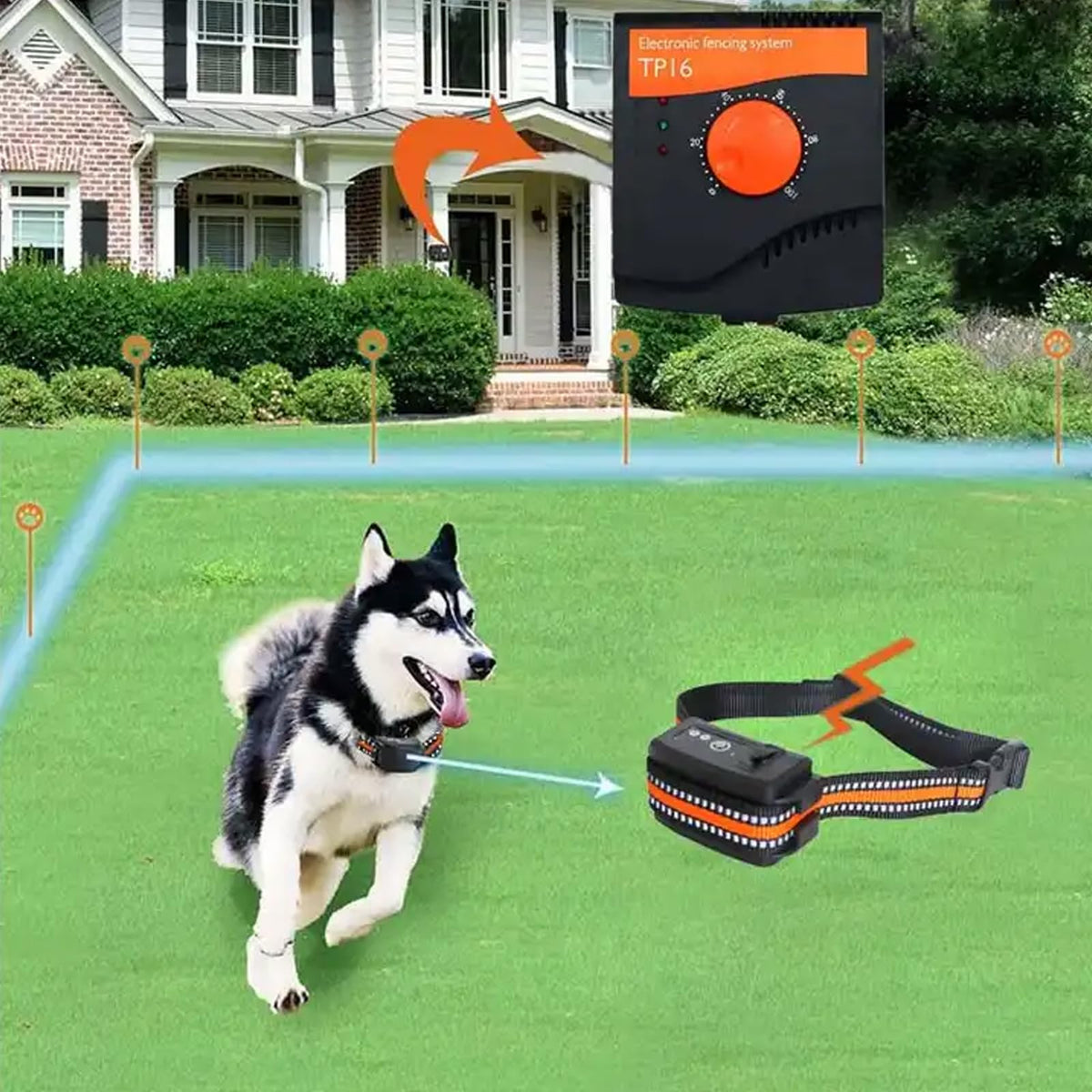 Electric In-Ground Dog Fence Waterproof Shock Collar H972064