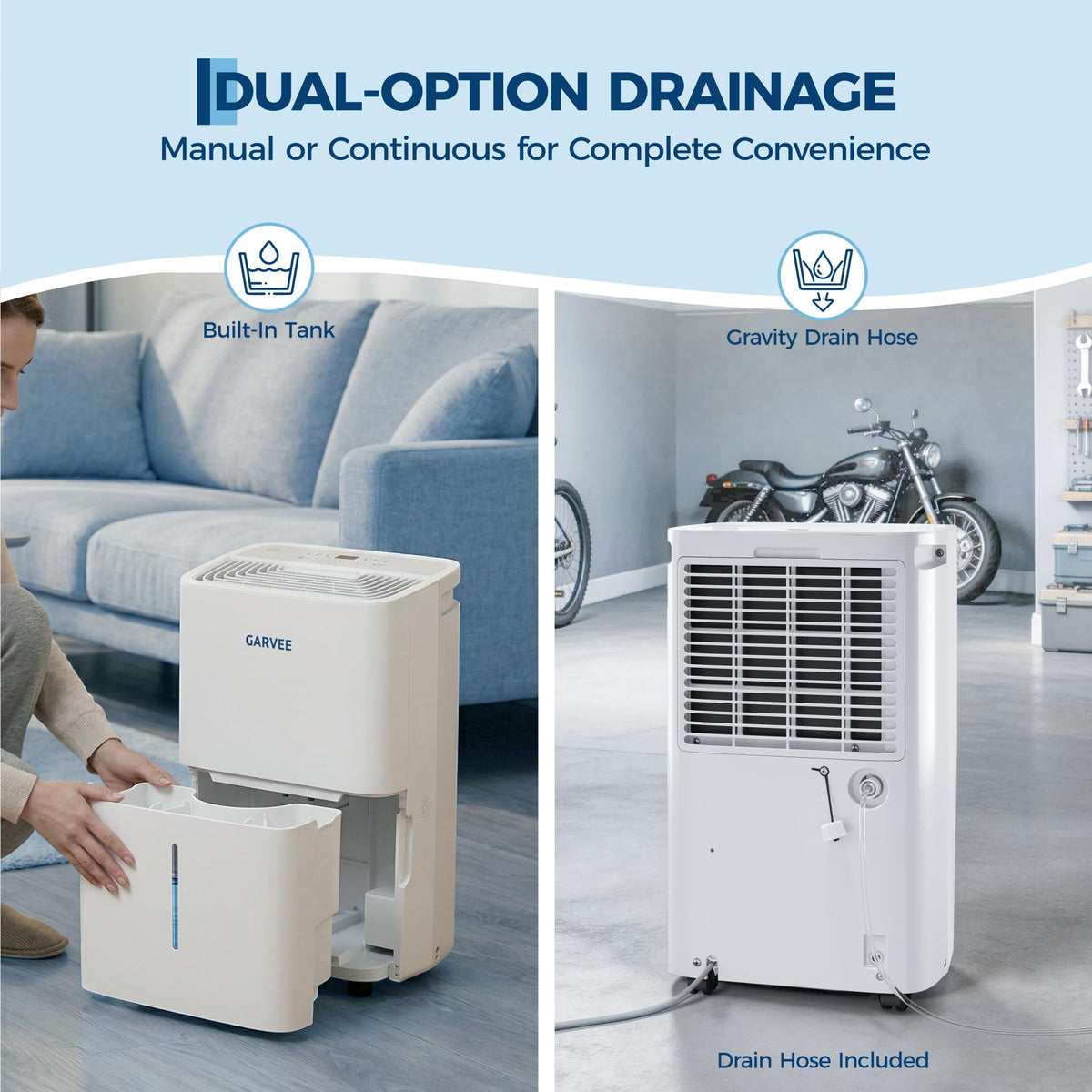 50 Pints Dehumidifier with Auto Defrost, 24H Timer, Auto Shut off L521784