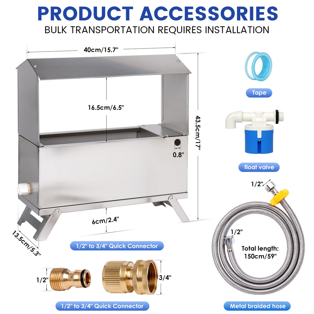 Automatic Chicken Waterer with Float Valve Kit Y79061