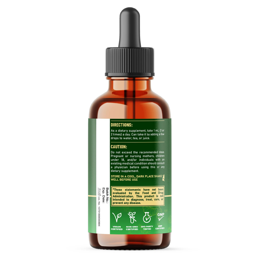 Selenium Liquid Drops with Vitamin C, Zinc, Iodine, L-Tyrosine, Ashwagandha and Turmeric B9691