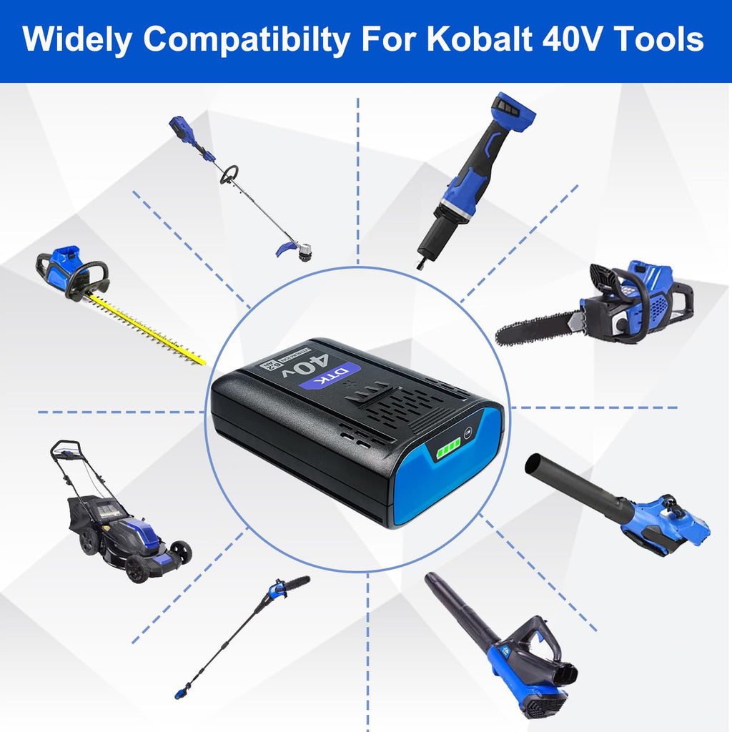 40V 6200mAh Cordless Power Tool Battery H703363