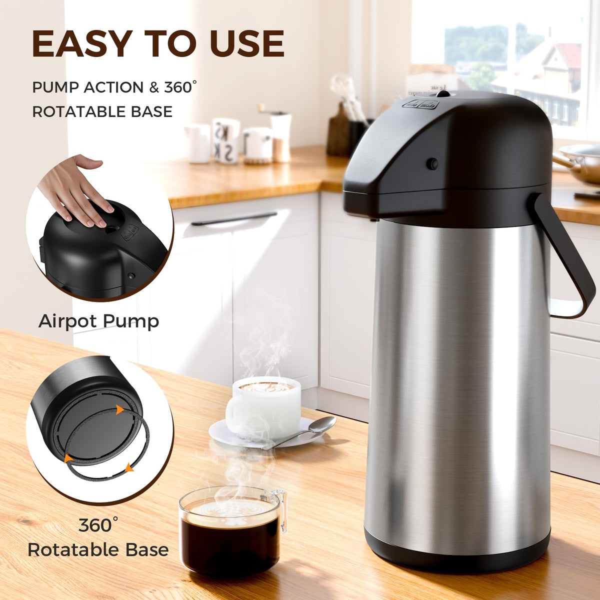 3L Pump Coffee Dispenser U8266