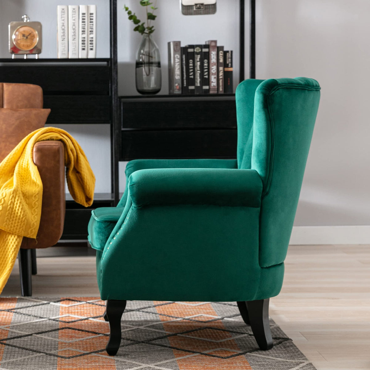 Velvet Accent Chairs Set of 2 Green X499813
