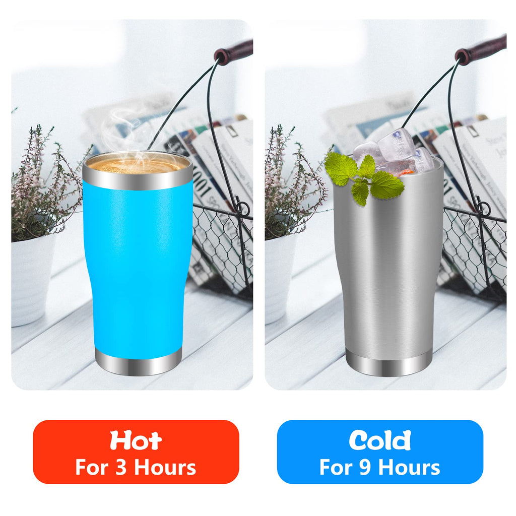 20oz Stainless Steel Insulated Tumbler with Lid And Straw X513189