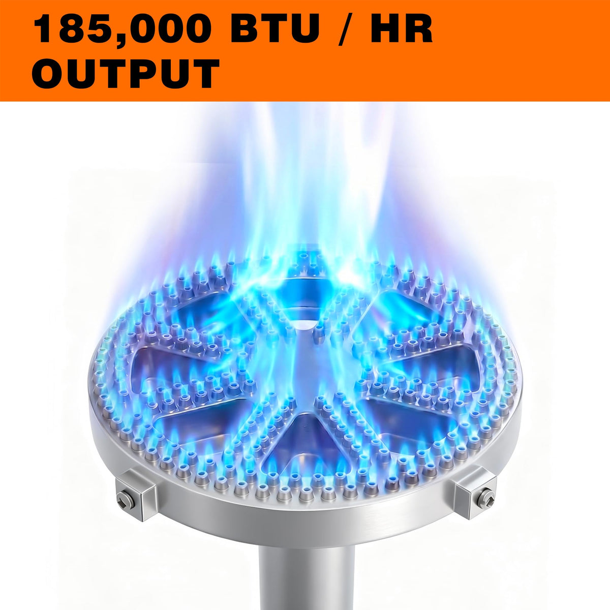Cast-Iron Propane Burner Head with Adjustable Regulator Y42538