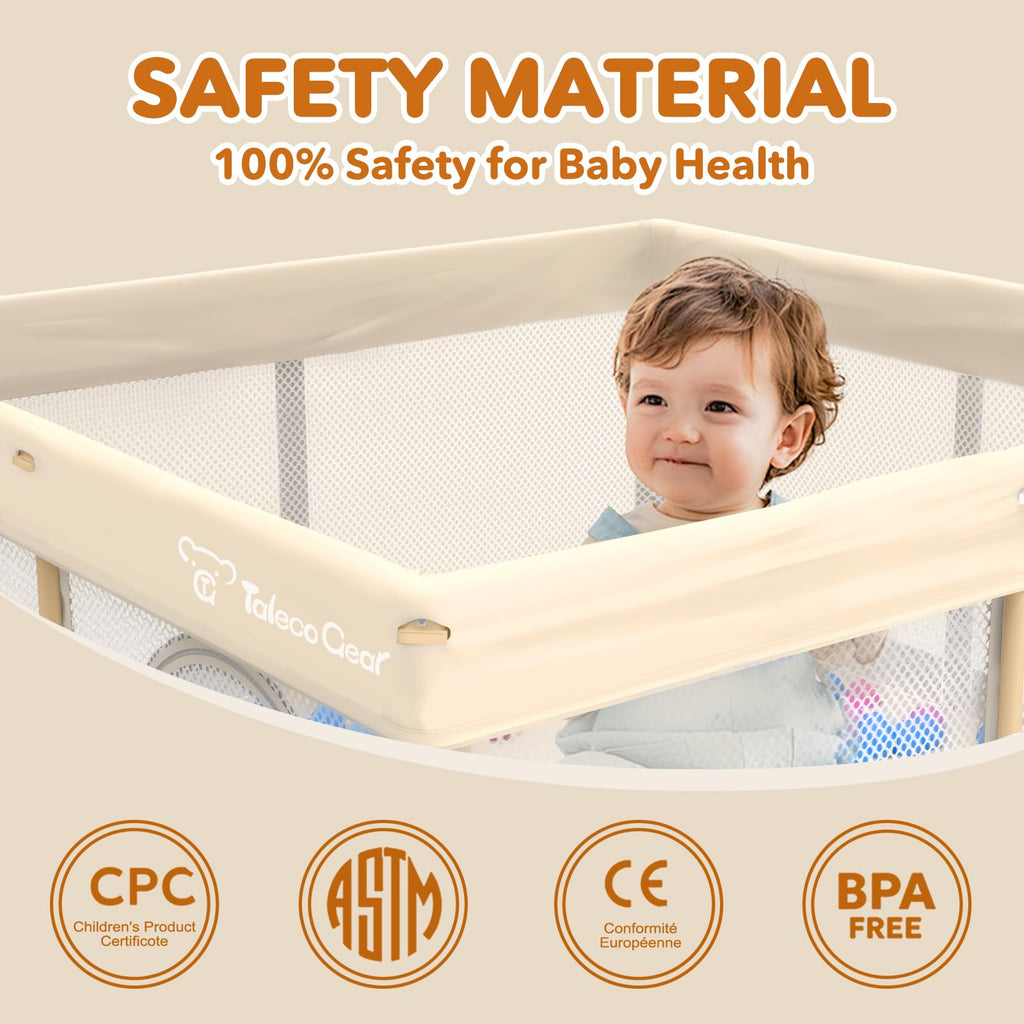 Foldable Baby Playpen 50x50 Inch D49018
