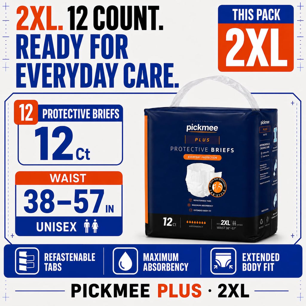 2XL Overnight Adult Diapers with Tabs, 12 Count Z876