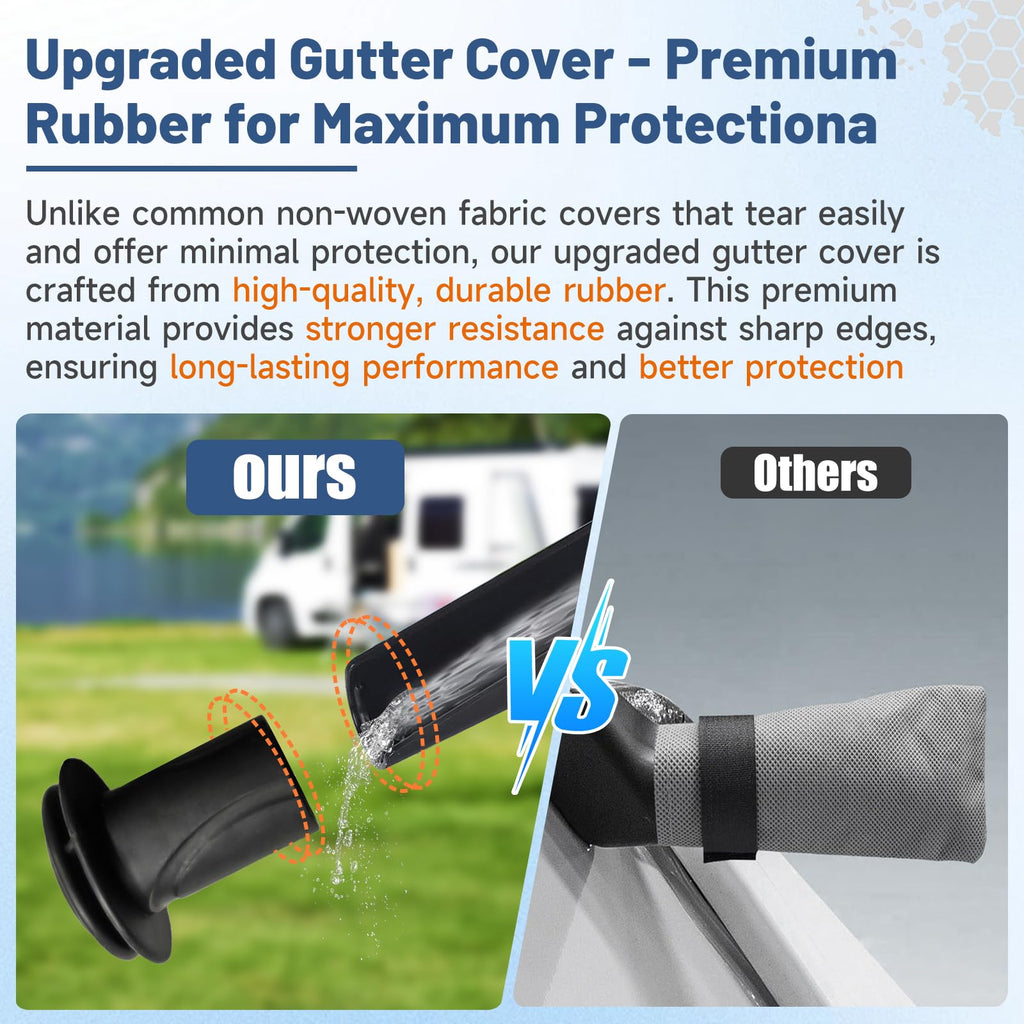 10–12FT Waterproof Oxford Truck Camper Cover with Straps & Air Vents J465