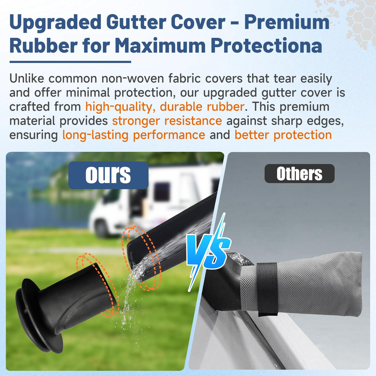 10–12FT Waterproof Oxford Truck Camper Cover with Straps & Air Vents J465