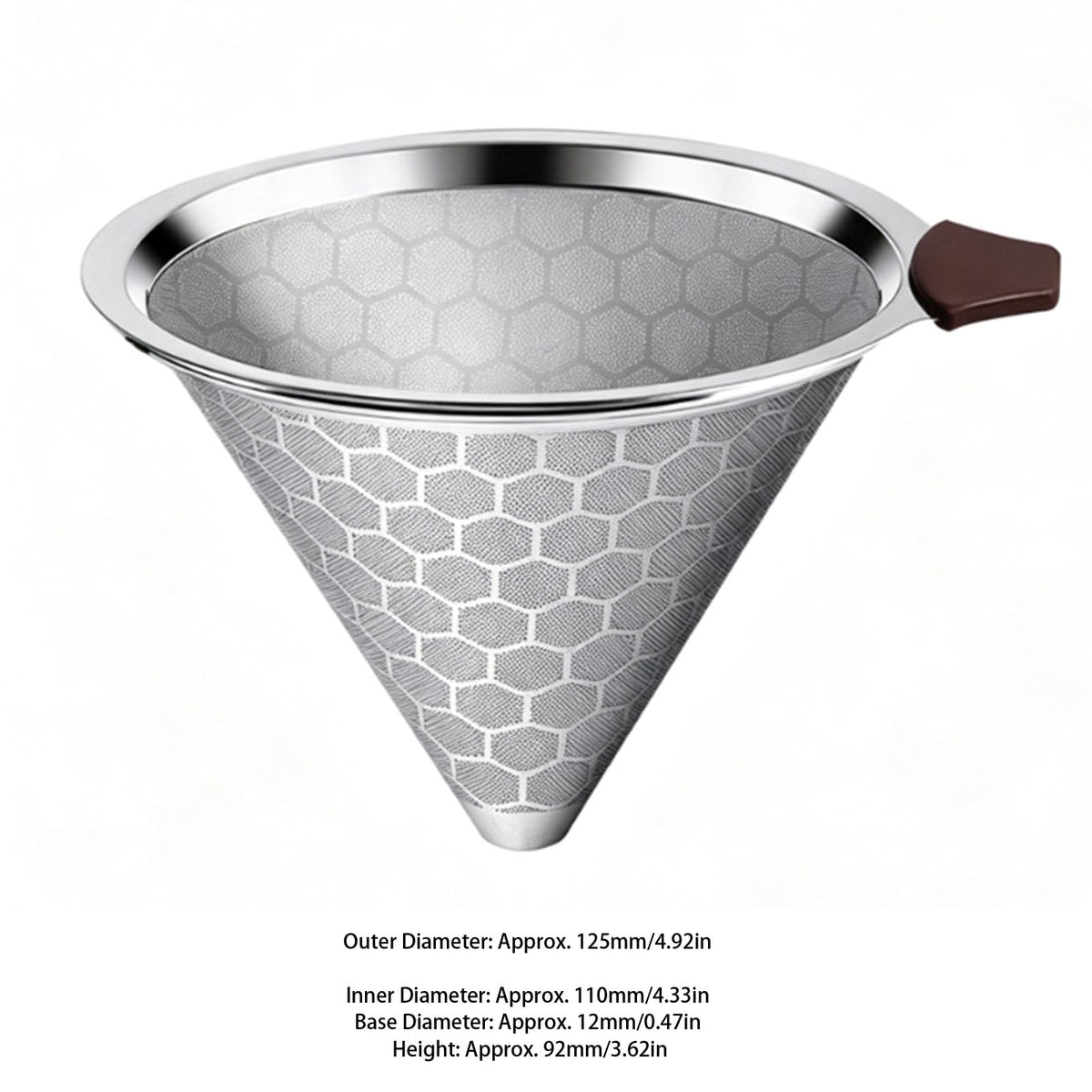 Pour Over Coffee Filter Dripper Stainless Steel R89676