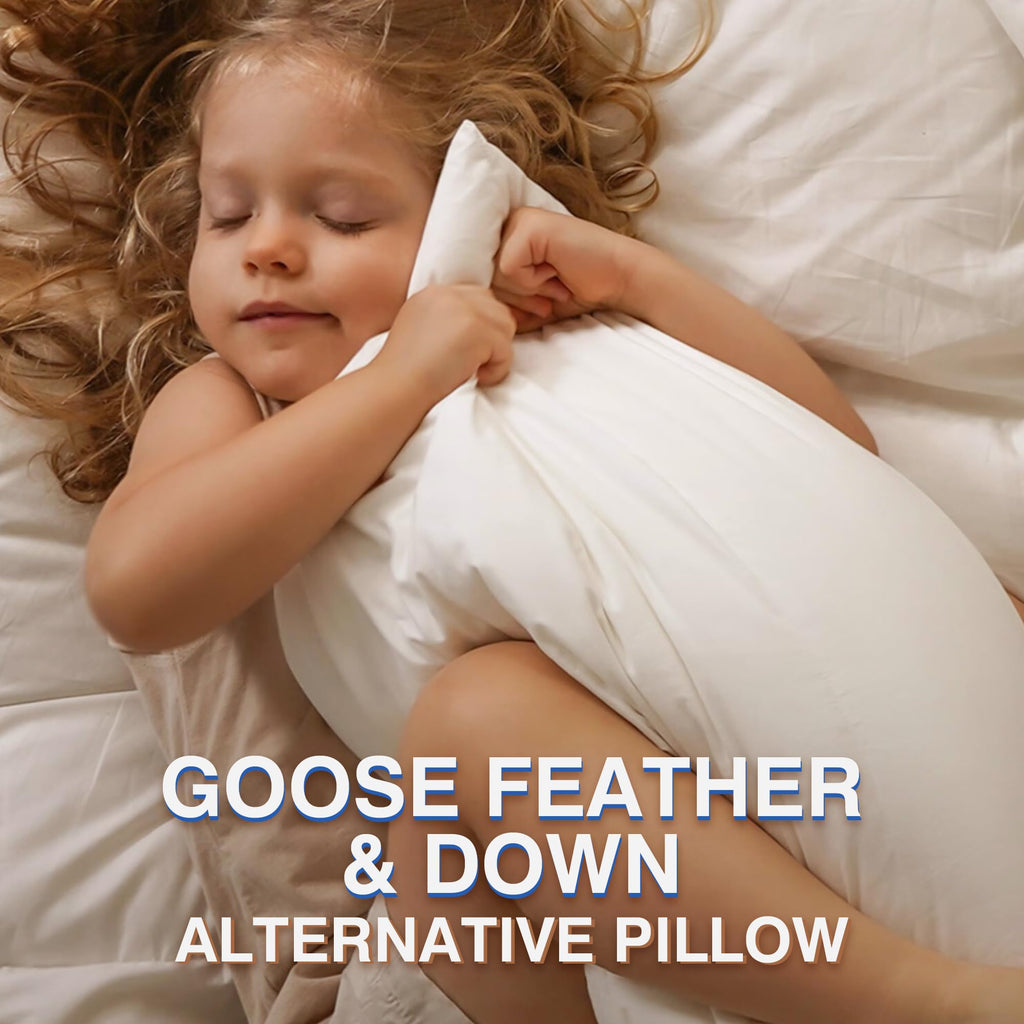 Queen Size Set of 2 Feather Pillows U353