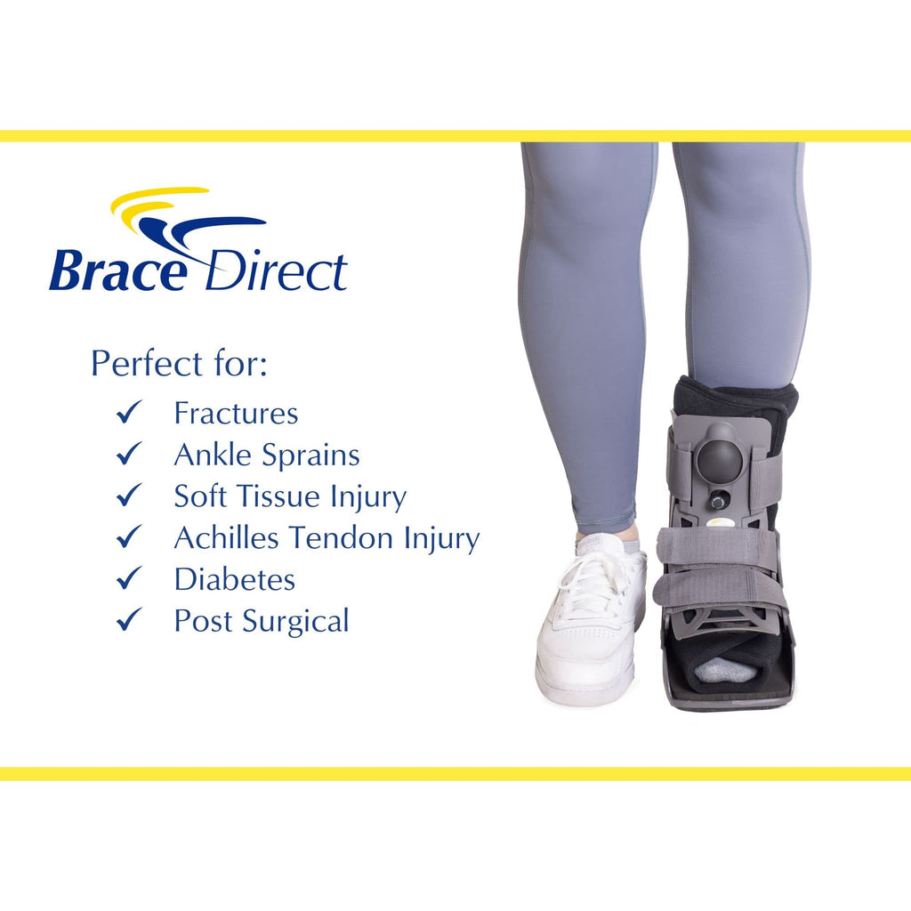 Ultra Light Short Full Shell Walking Boot + Reusable Ankle & Foot Ice Pack W2245