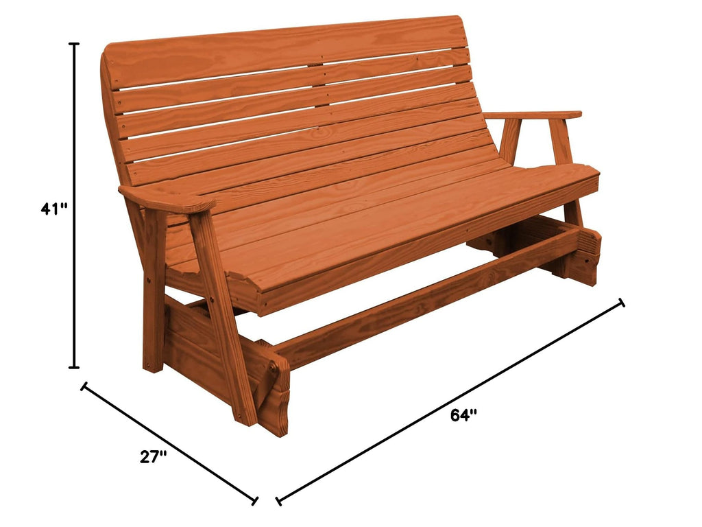 Pressure Treated Pine Highback Glider A913