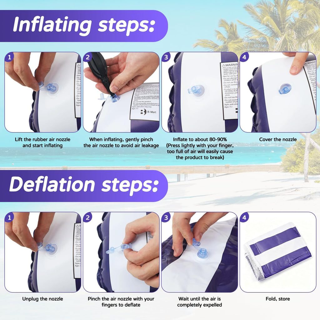4 Pack Inflatable Pool Floats S2828