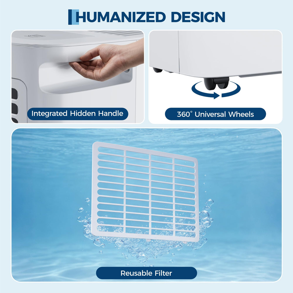 50 Pints Dehumidifier with Auto Defrost, 24H Timer, Auto Shut off L521784