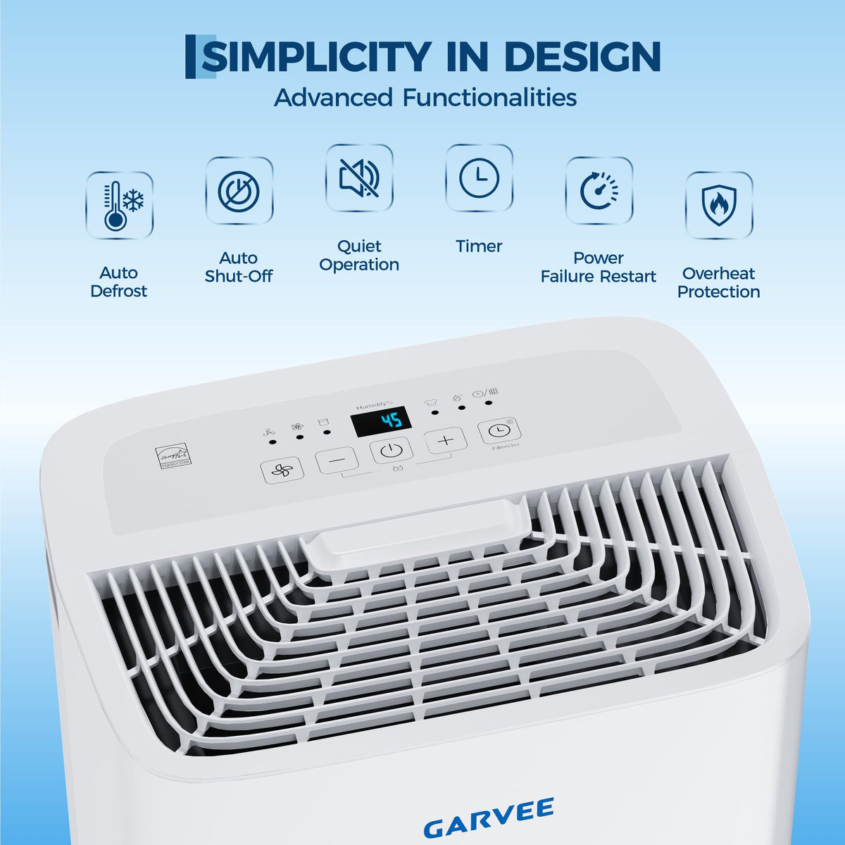 50 Pints Dehumidifier with Auto Defrost, 24H Timer, Auto Shut off L521784