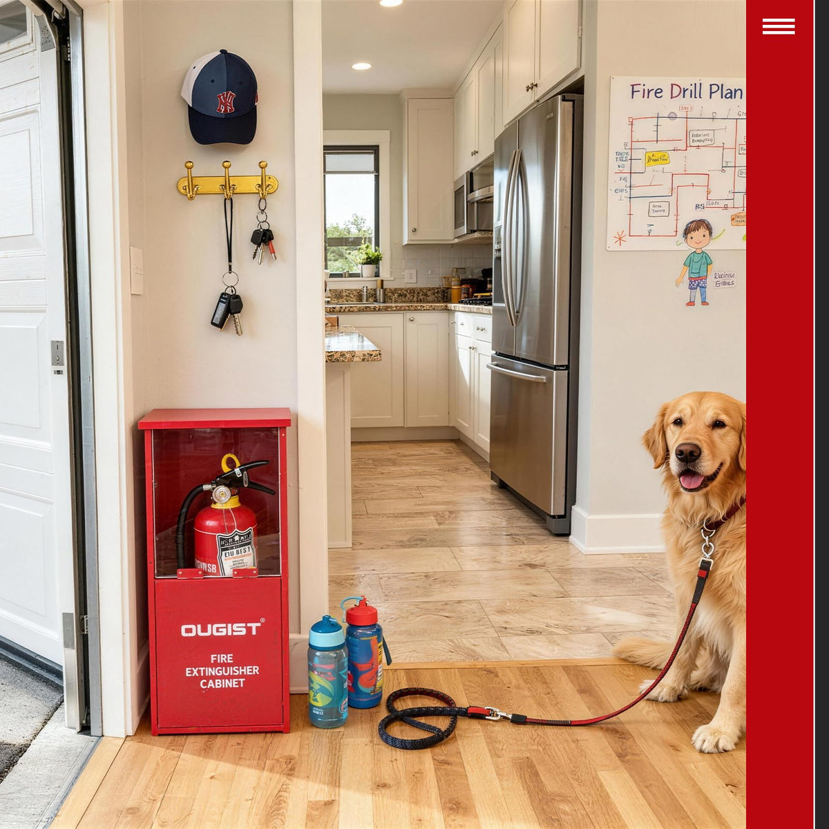 Fire Extinguisher Cabinet with Acrylic Window Q7320