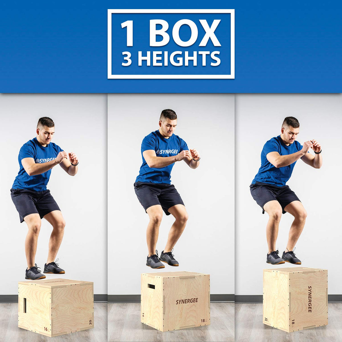 3 in 1 Wood Plyo Box C635618