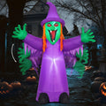 8FT Purple Halloween Inflatables with LEDs P327