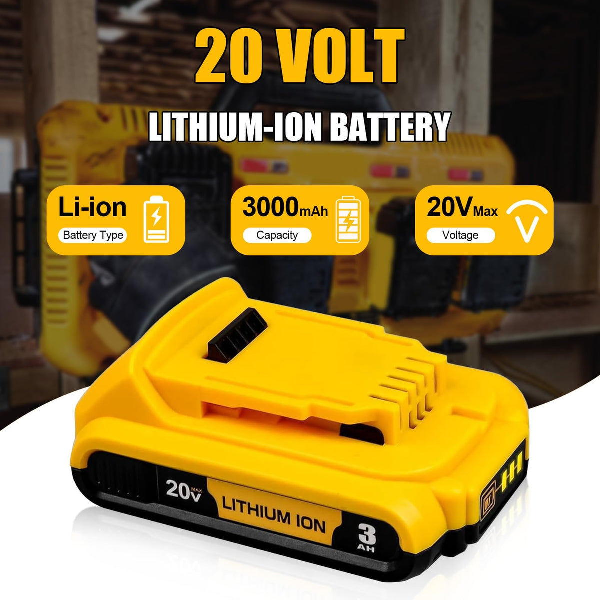 20V Lithium-ion Battery 2Pack I37174