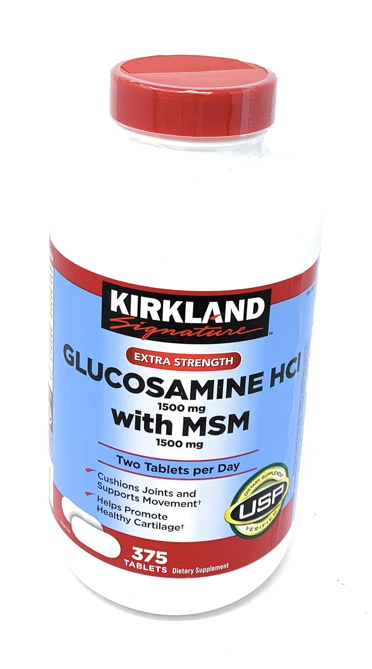 Extra Strength Glucosamine HCI 1500mg with MSM 1500mg 375-Count Tablets S174