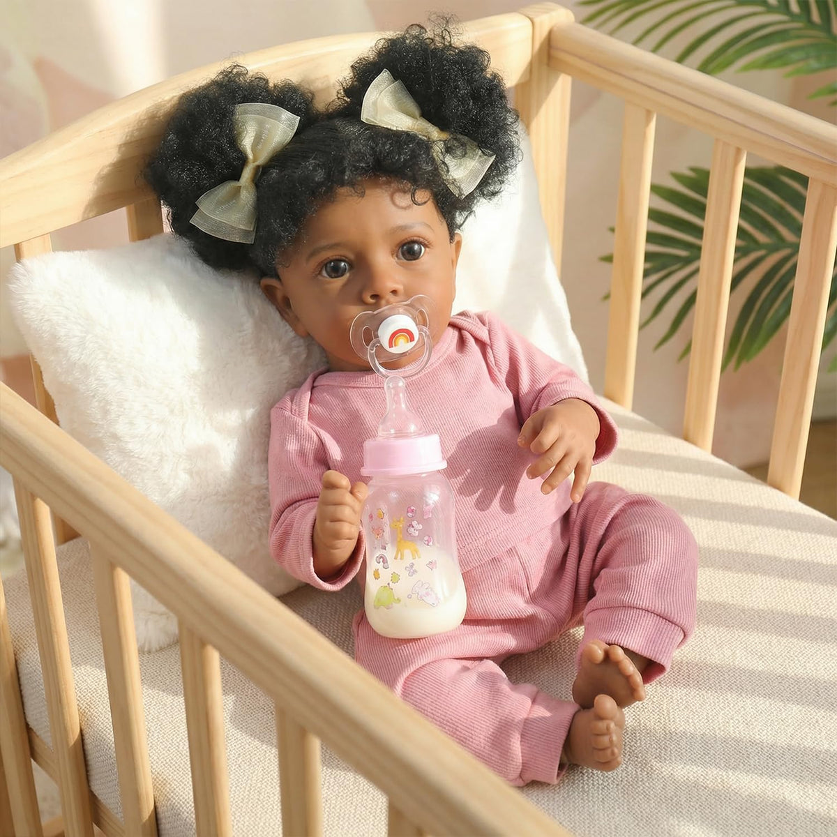20 Inch Realistic Newborn Baby Doll in Pink Outfit I125902